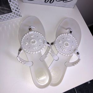 Jack Rodgers All White Jelly Sandal